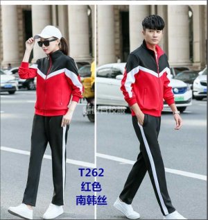 學生校服春秋款 T系 紅色 南韓絲校服定做