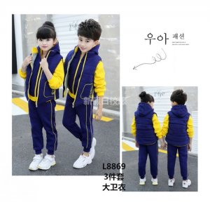 學(xué)生校服 冬款 三件套大衛(wèi)衣  校服廠家定制